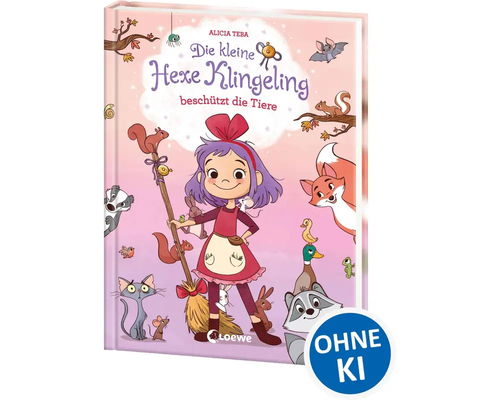 Die kleine Hexe Klingeling beschützt die Tiere