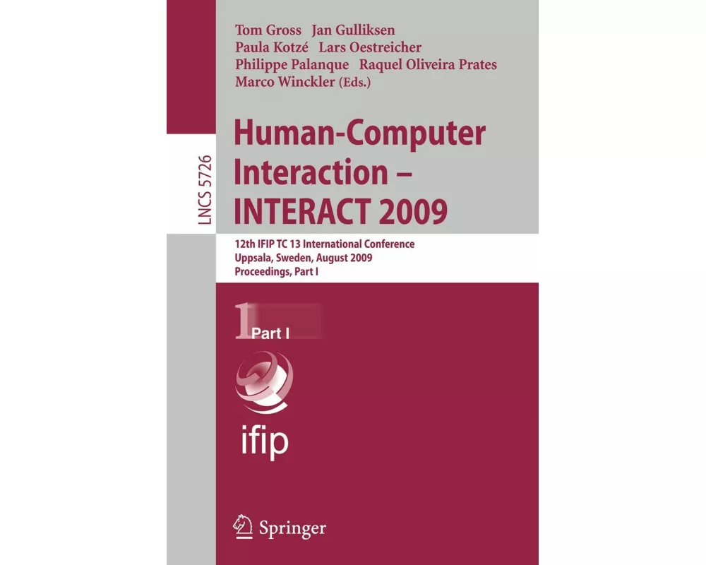 Human-Computer Interaction - INTERACT 2009