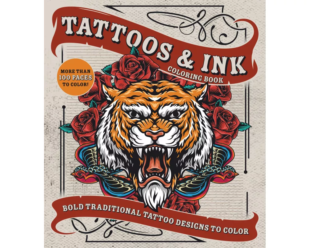 Tattoos & Ink Coloring Book