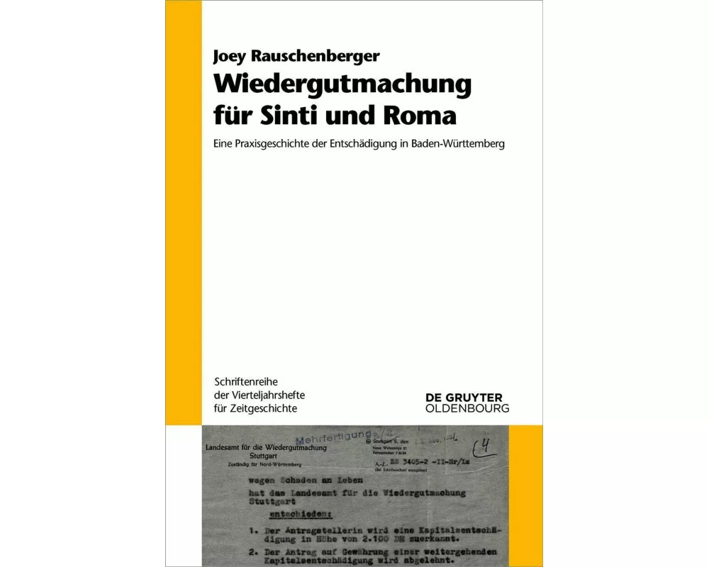 Wiedergutmachung für Sinti und Roma