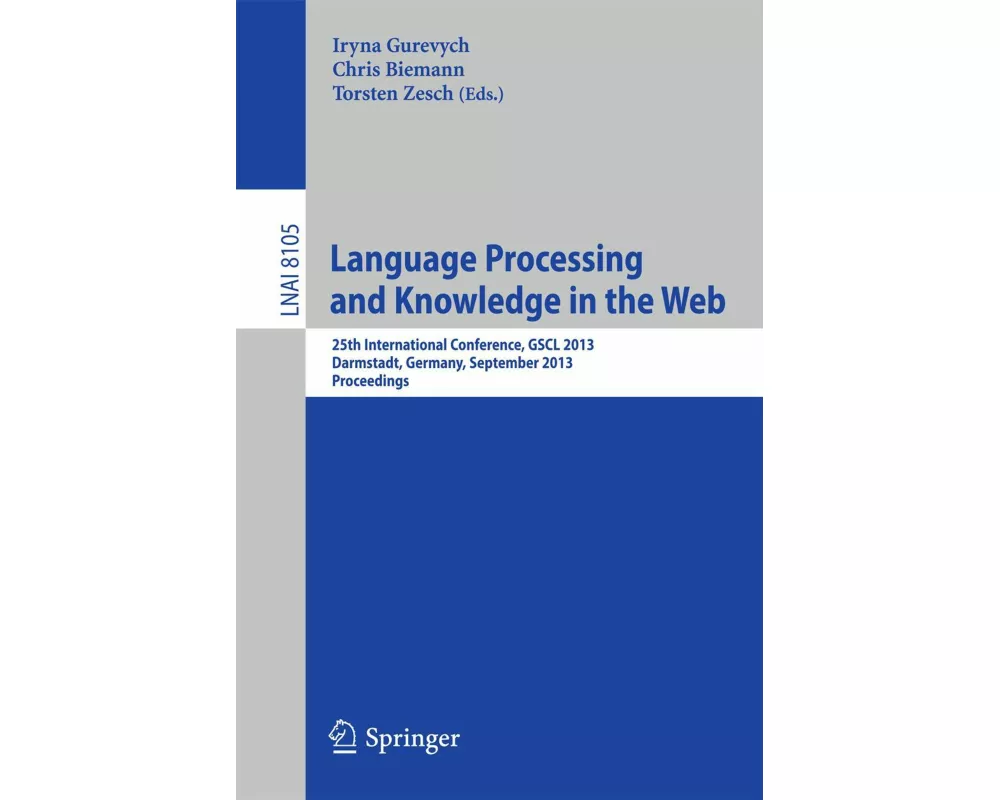 Language Processing and Knowledge in the Web