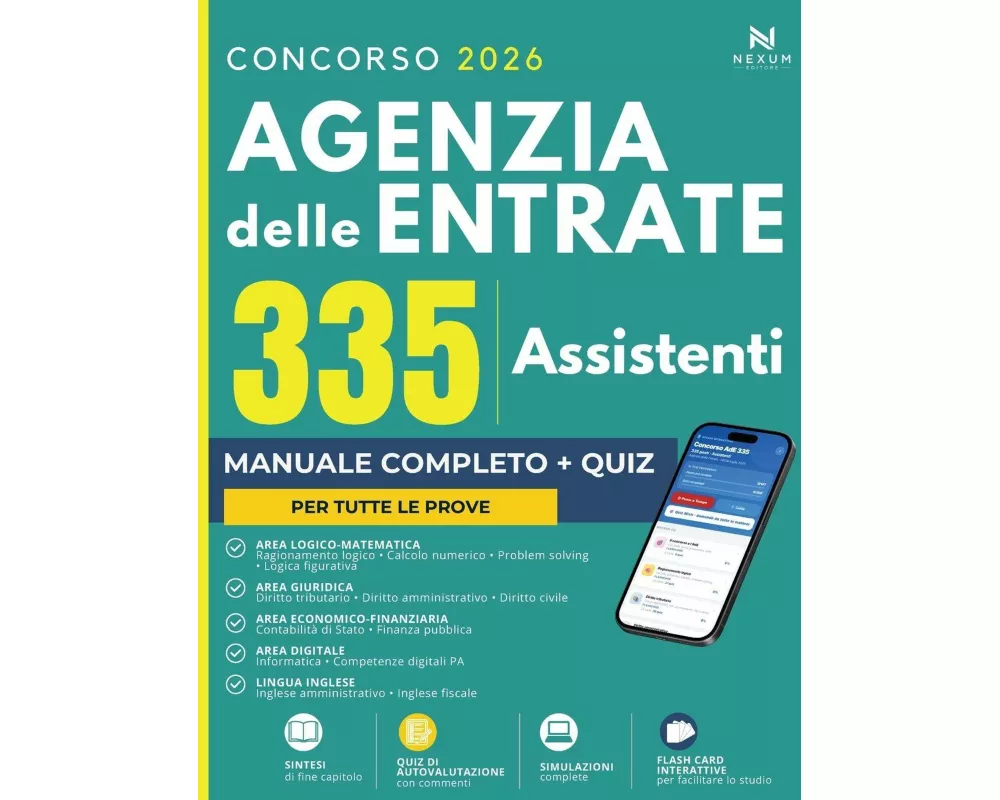 Concorso Agenzia delle Entrate 335 Assistenti 2026