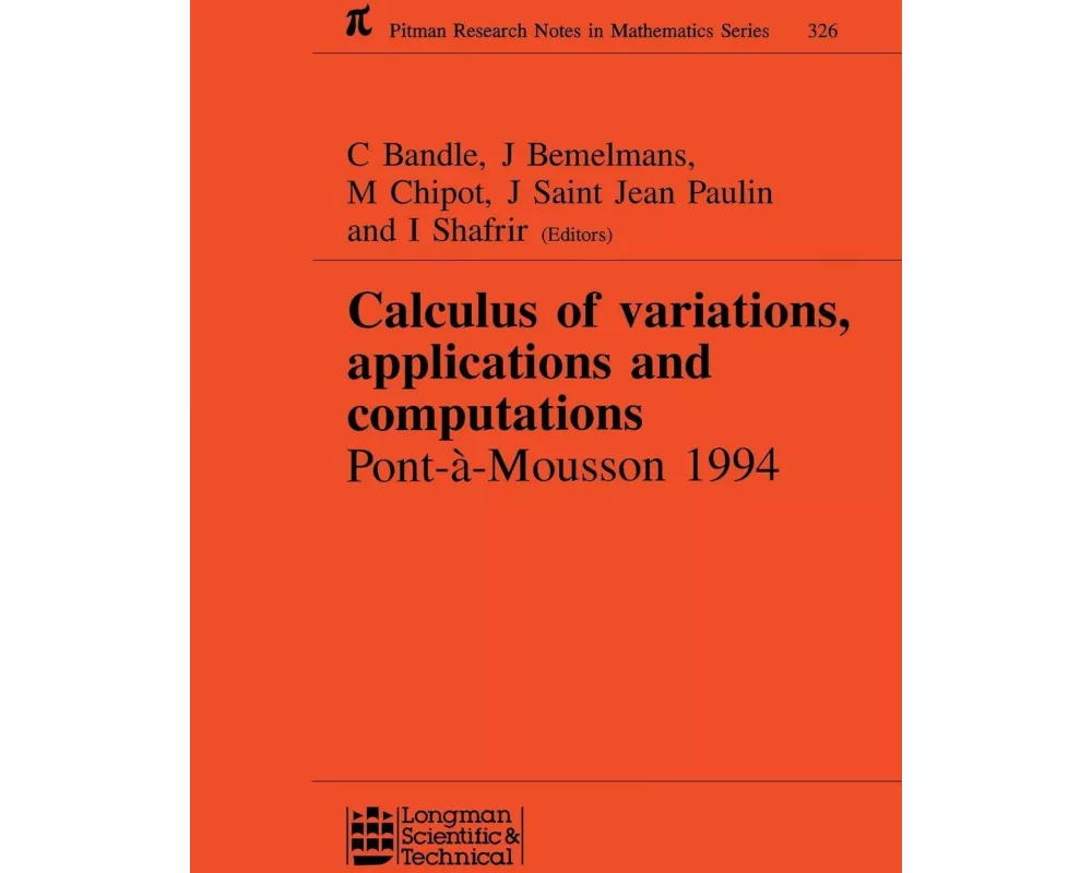 Calculus of Variations, Applications and Computations