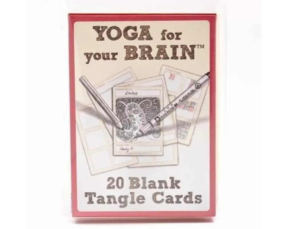 Yoga for Your Brain - 20 Blank Tangle Cards