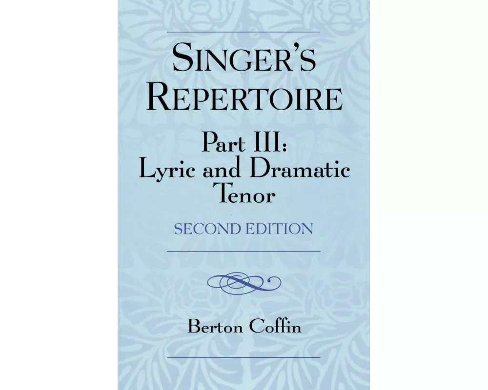 Singer's Repertoire, Part III