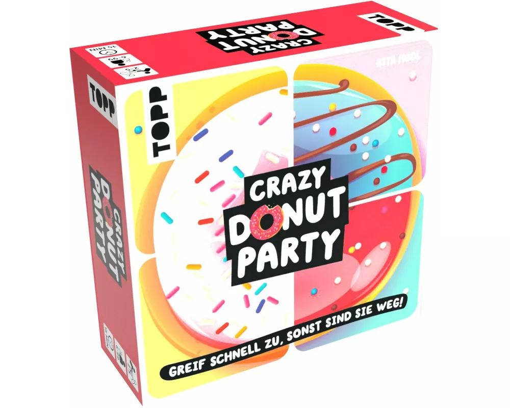 Crazy Donut Party. Greif schnell zu, sonst sind sie weg!