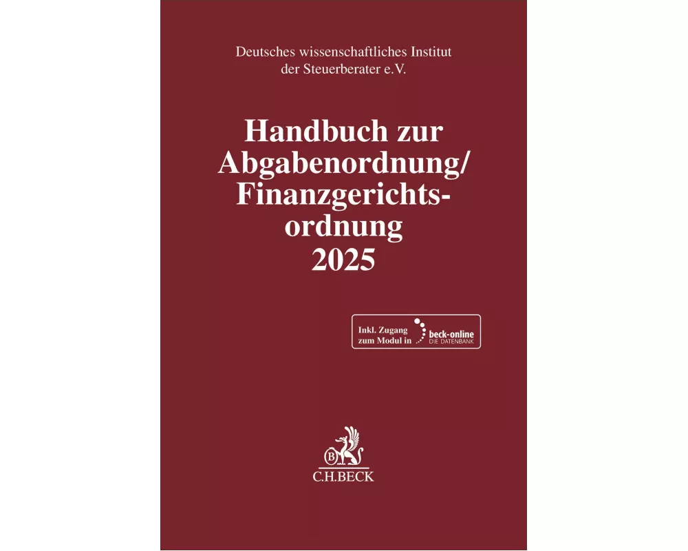 Handbuch zur Abgabenordnung / Finanzgerichtsordnung 2025. AO / FGO 2025