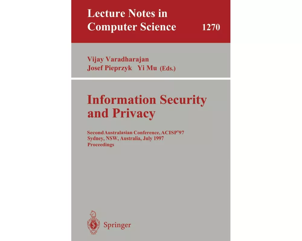 Information Security and Privacy