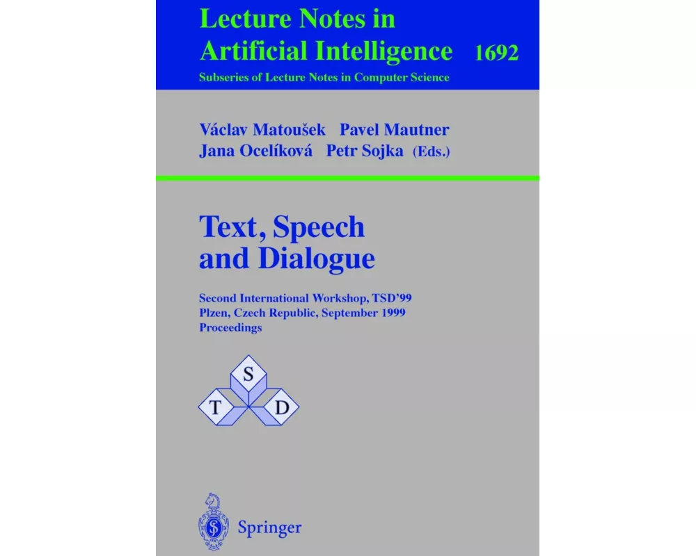 Text, Speech and Dialogue