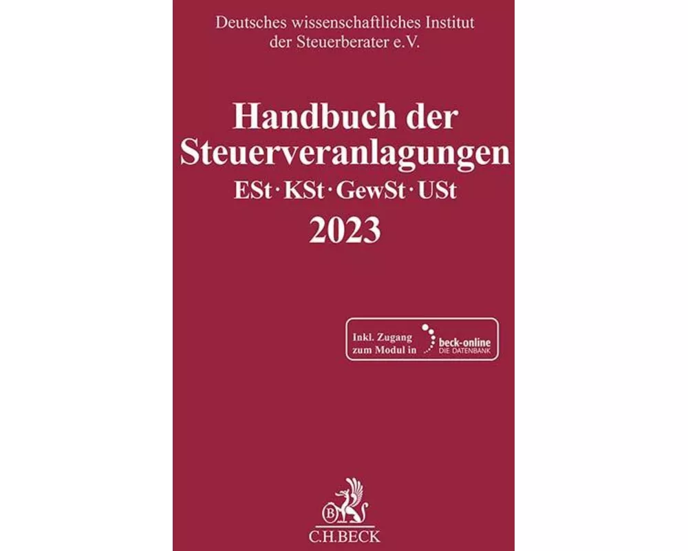 Handbuch der Steuerveranlagungen