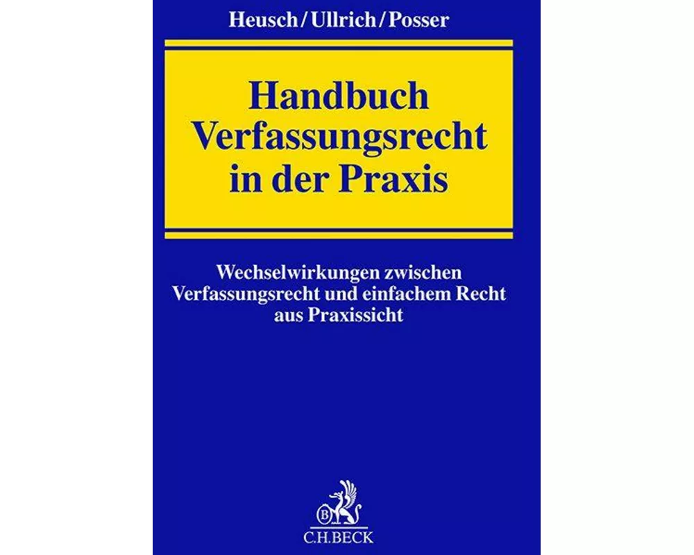 Handbuch Verfassungsrecht in der Praxis