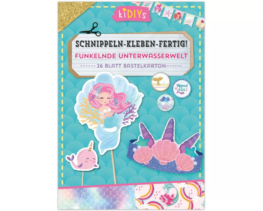 Schnippeln – Kleben – Fertig! Funkelnde Unterwasserwelt