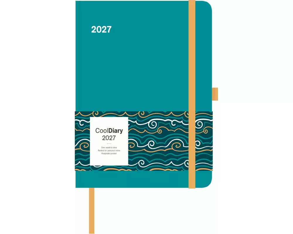 Cool Diary Teal Ocean 2027