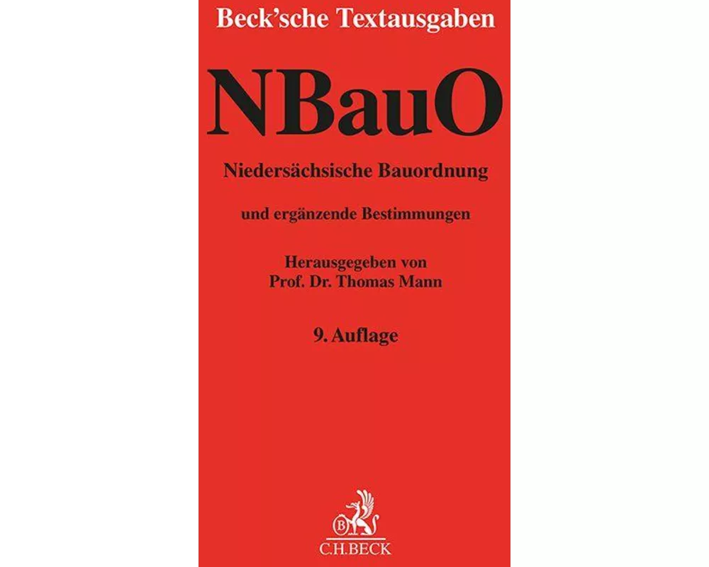 Niedersächsische Bauordnung. NBauO