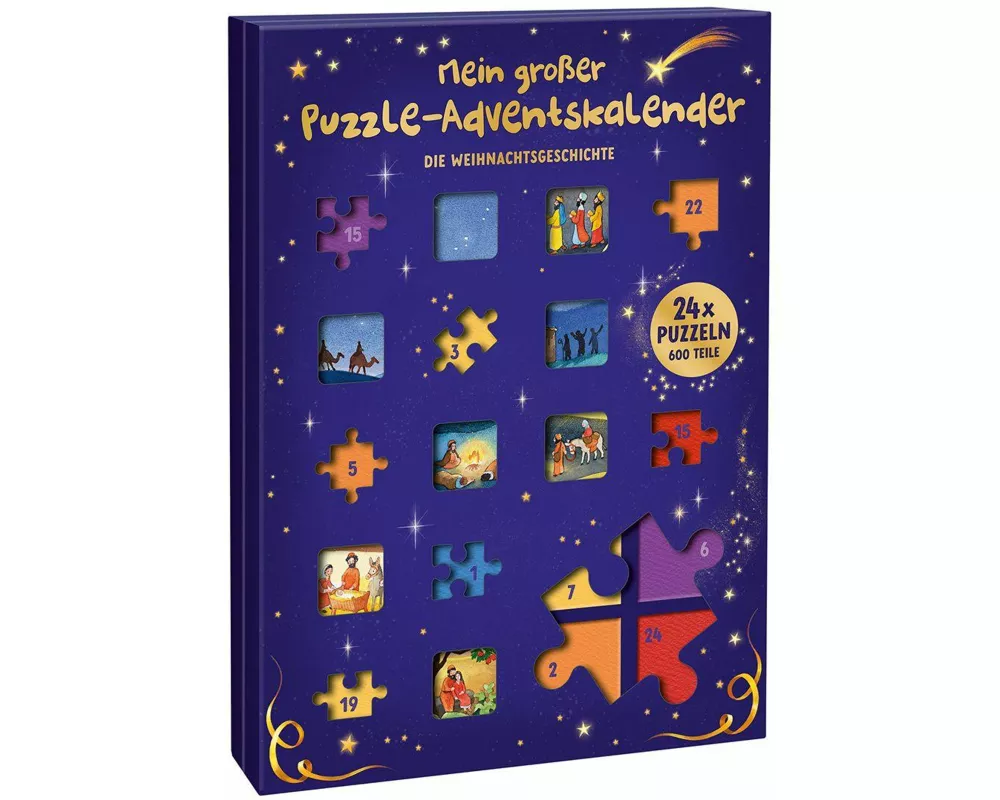 Mein großer Puzzle-Adventskalender - Die Weihnachtsgeschichte