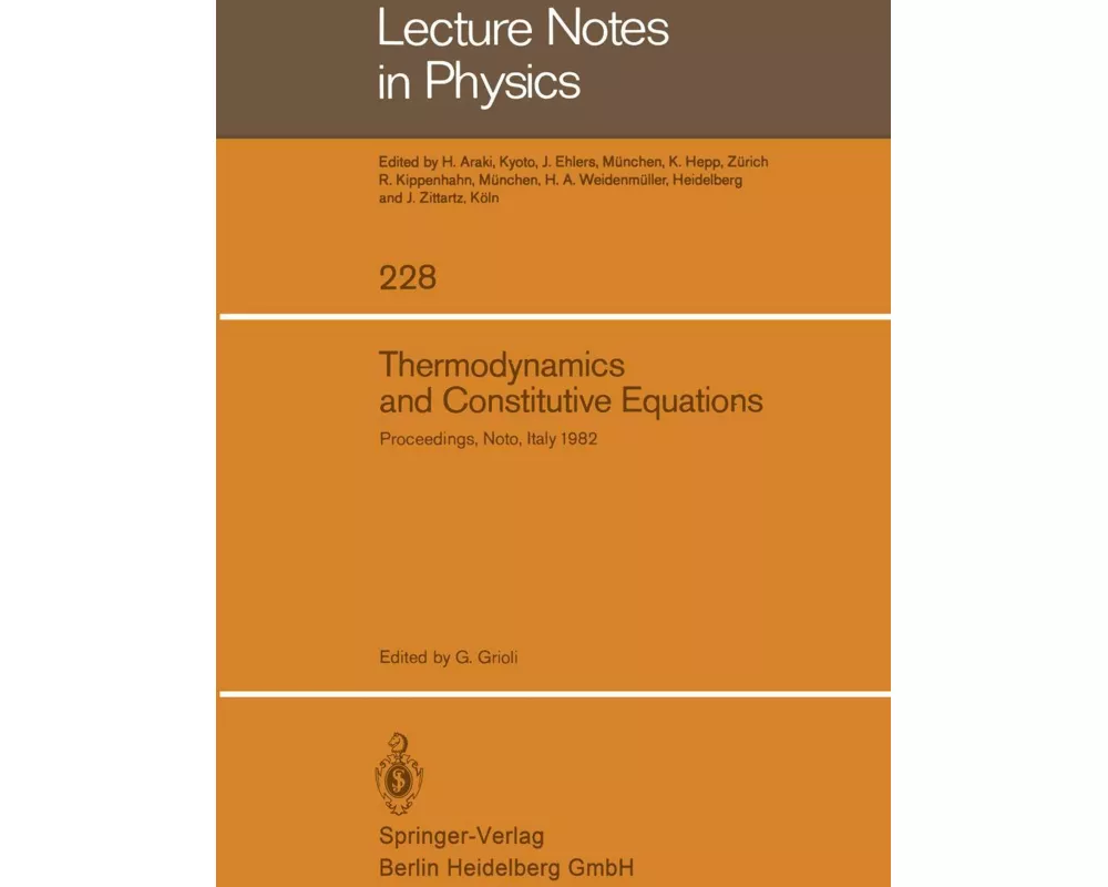 Thermodynamics and Constitutive Equations