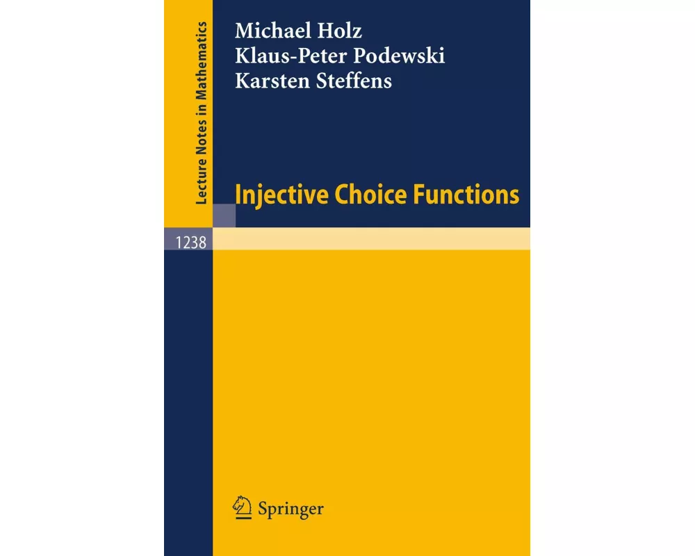 Injective Choice Functions
