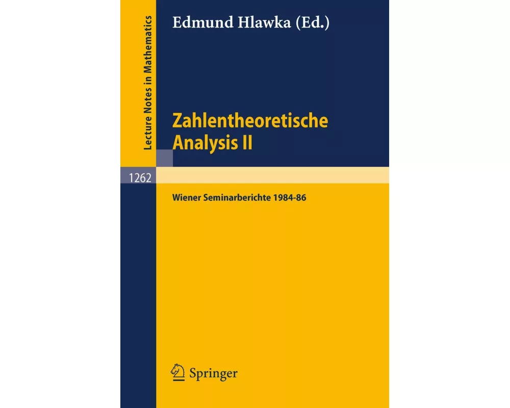 Zahlentheoretische Analysis II