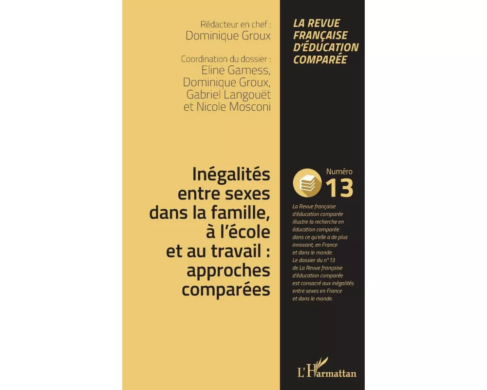 Inégalités entre sexes dans la famille, à l'école et au travail