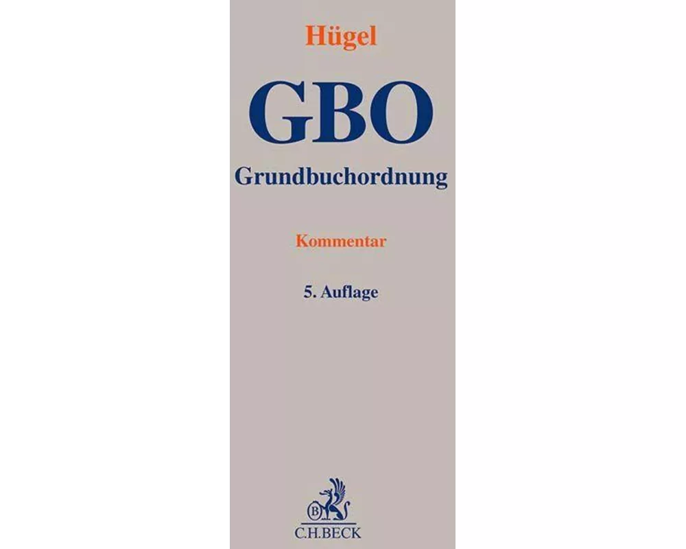 Grundbuchordnung. GBO