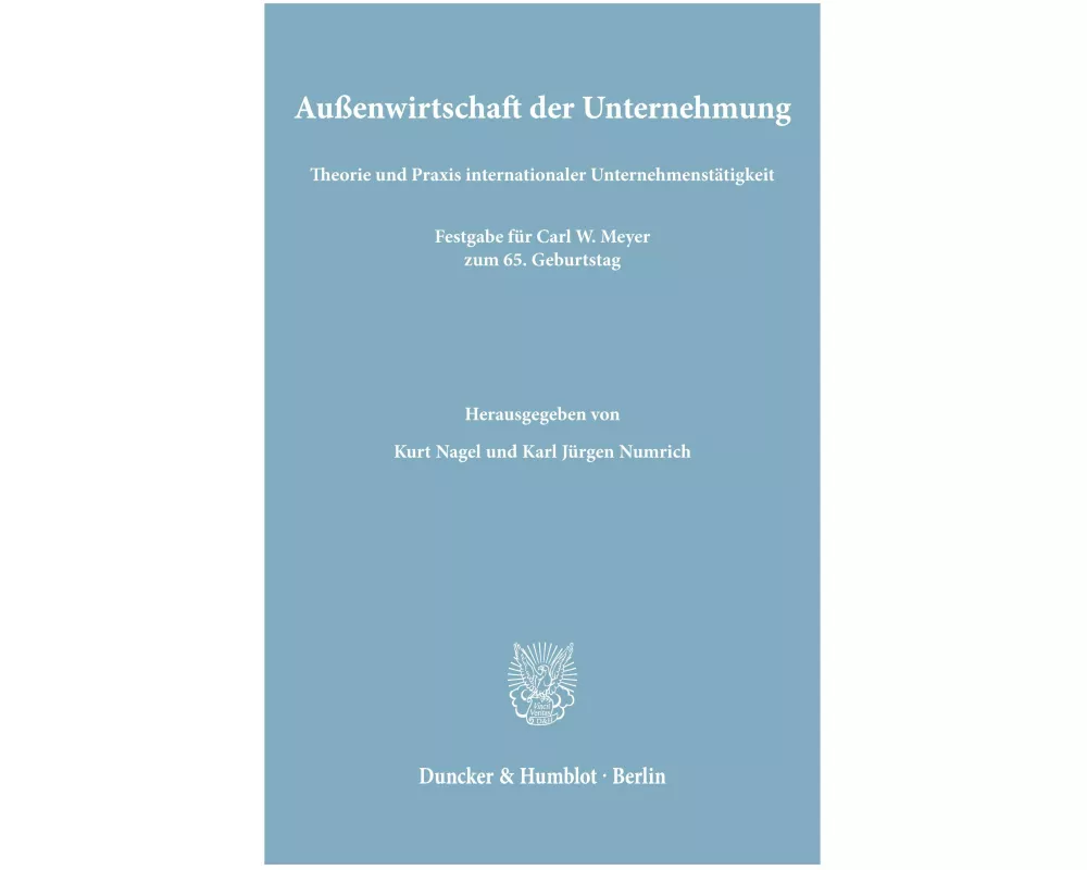 Außenwirtschaft der Unternehmung