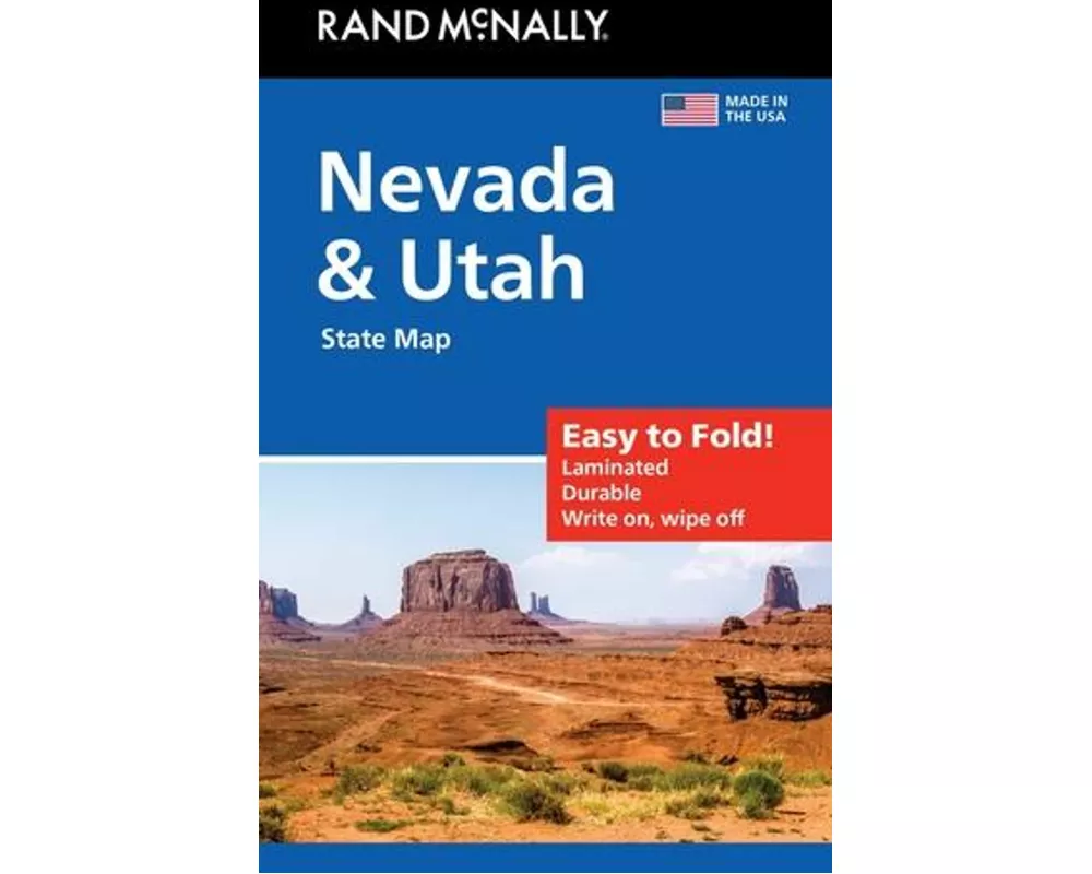 Rand McNally Easy to Fold: Nevada & Utah State Laminated Map