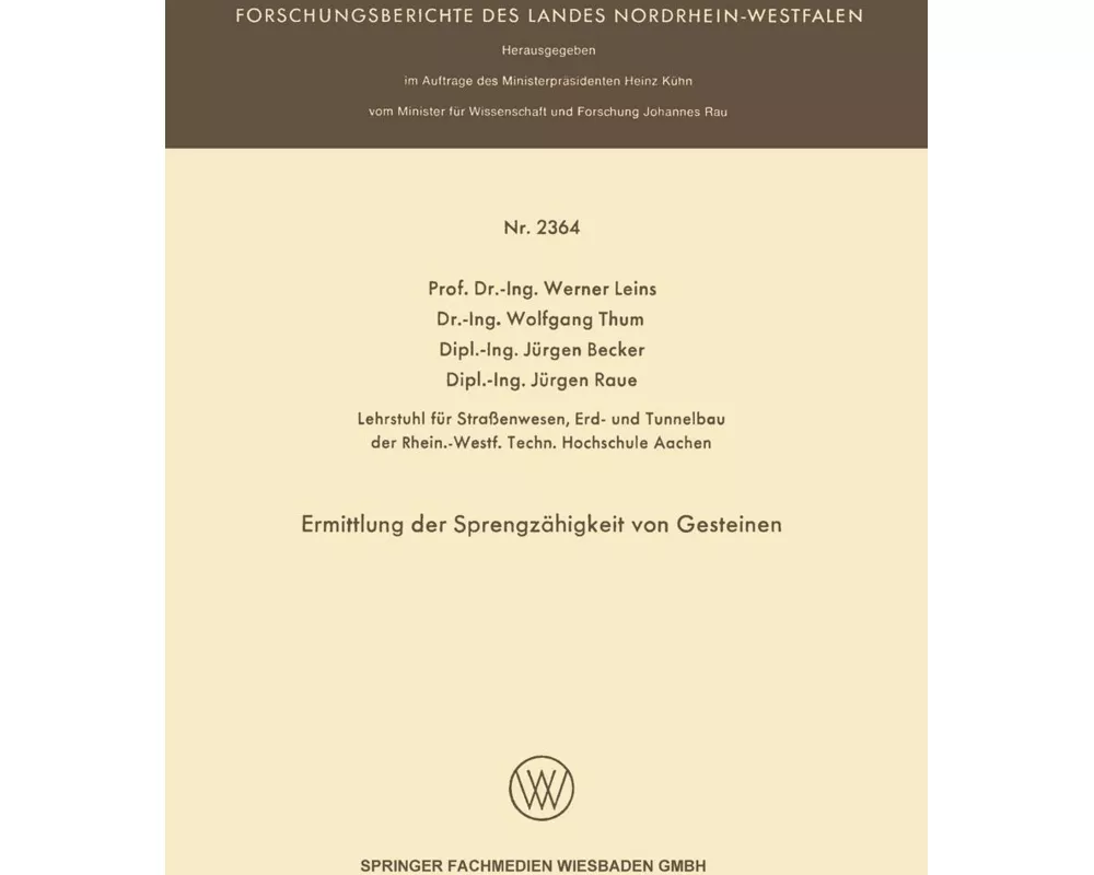 Ermittlung der Sprengzähigkeit von Gesteinen