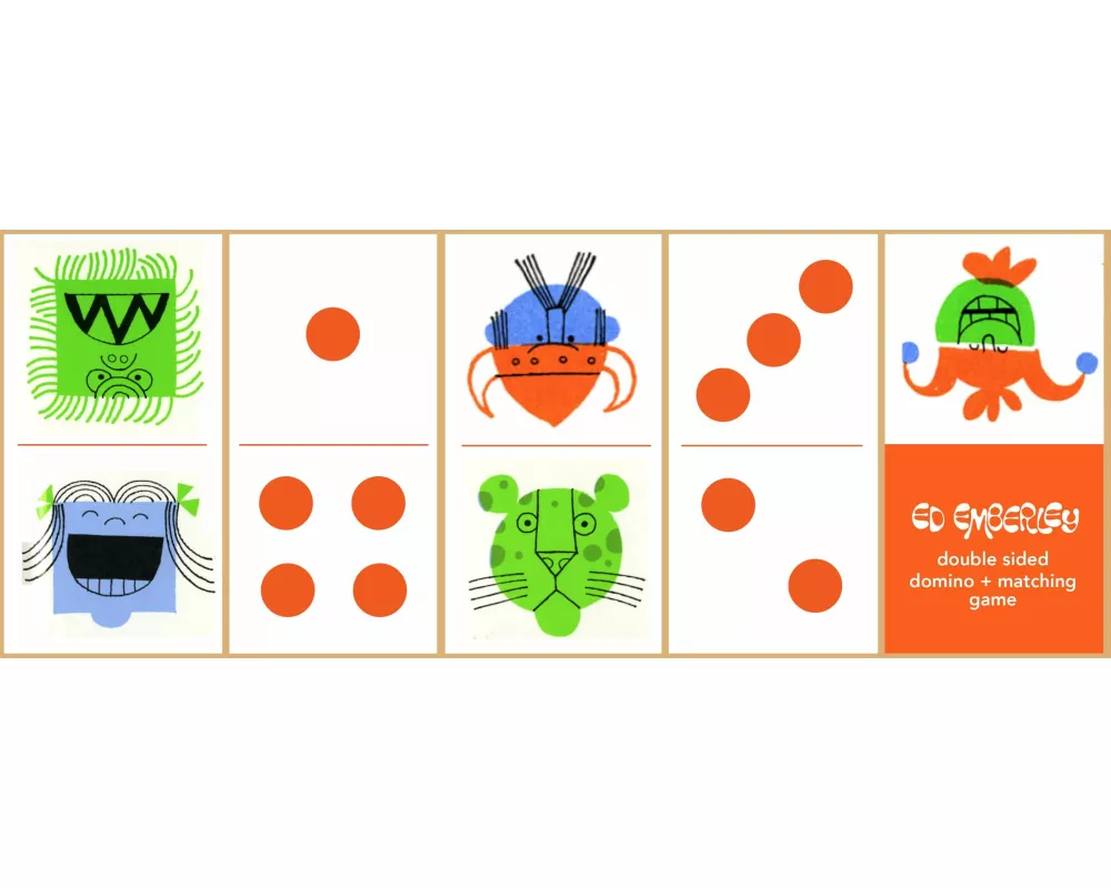 Ed Emberley Double-Sided Domino + Matching Game