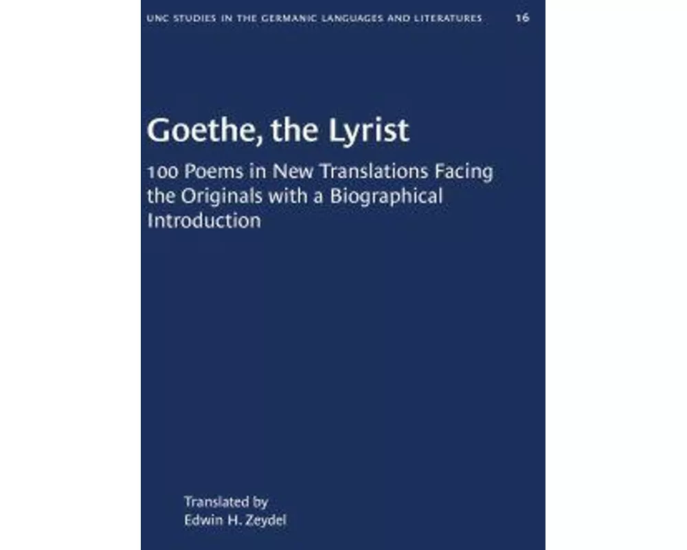 Goethe, the Lyrist