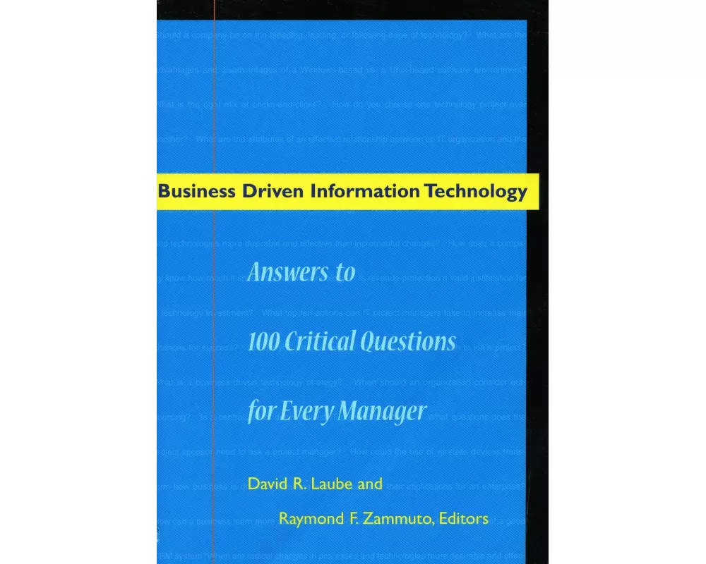 Business Driven Information Technology