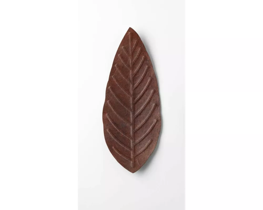 Flexible Hanji-Papierschale Blatt Braun – Ablage / Servierschale aus koreanischem Hanji-