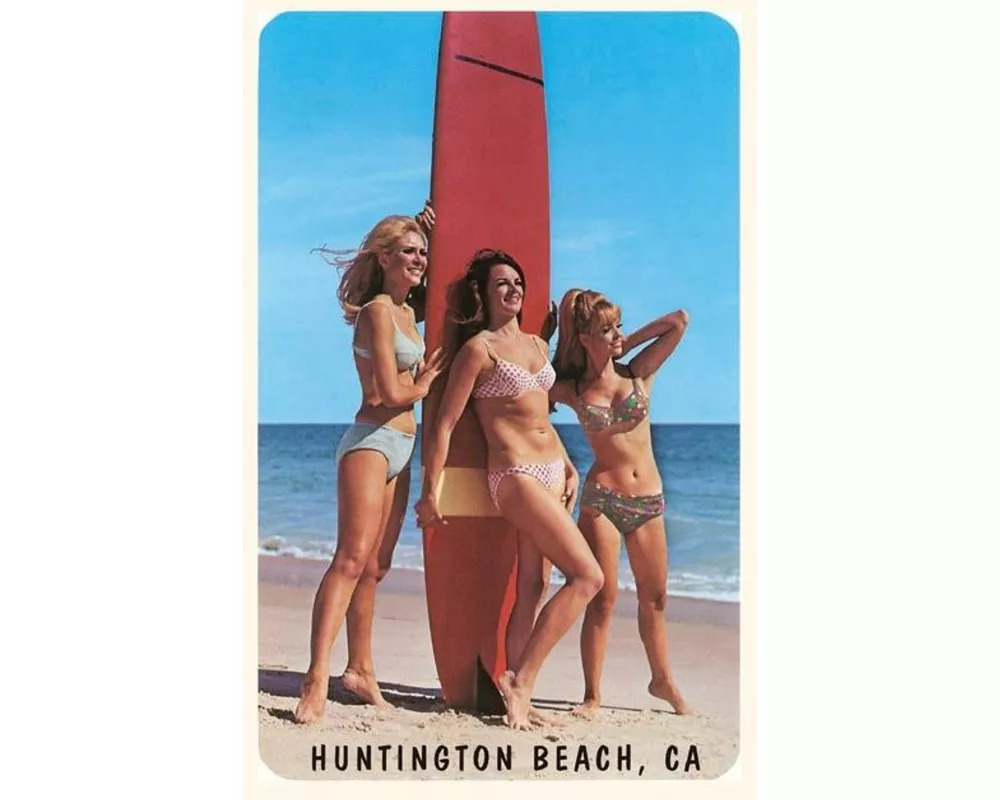 The Vintage Journal Surfer Girls, Huntington Beach, California