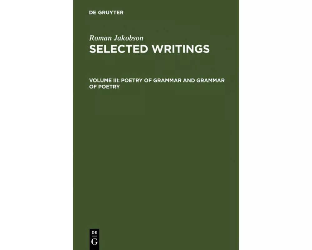 Poetry of Grammar and Grammar of Poetry