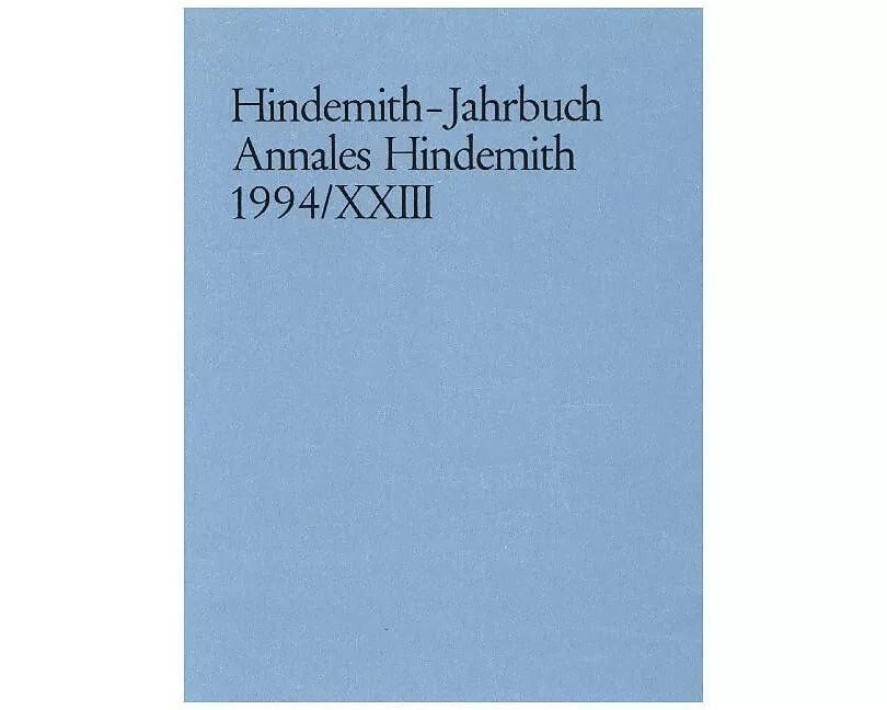 Hindemith-Jahrbuch