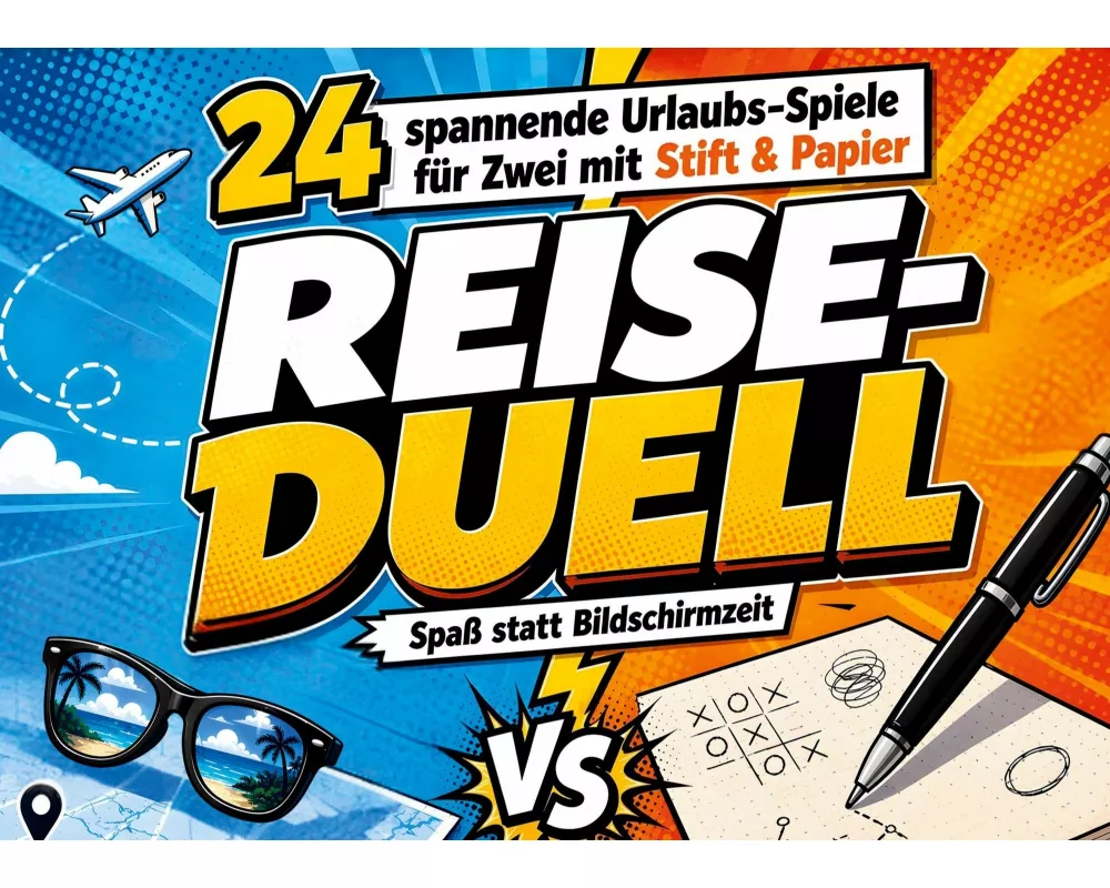 Reise-Duell: 24 spannende Urlaubs-Spiele für Zwei mit Stift & Papier - Spaß statt Bildschirmzeit