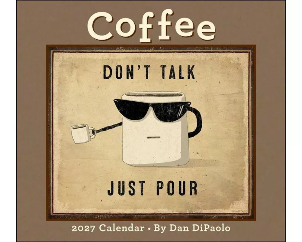 Coffee 2027 Deluxe Wall Calendar