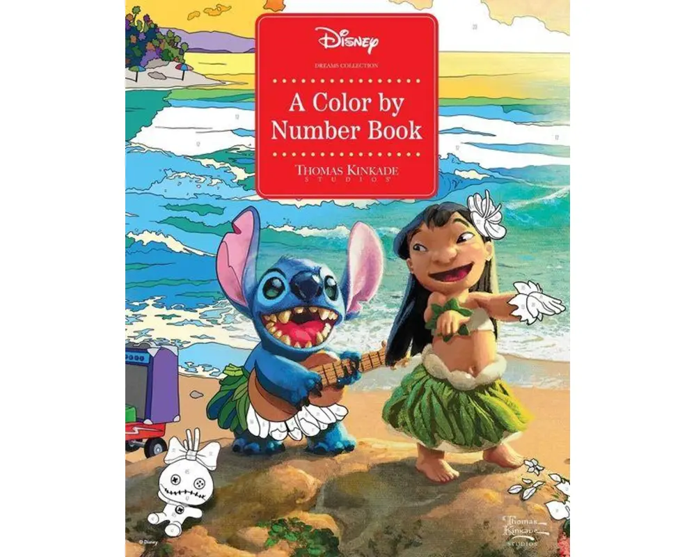 Disney Dreams Collection Thomas Kinkade Studios A Color by Number Book
