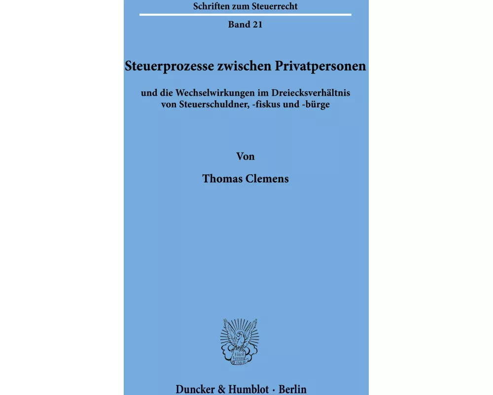 Steuerprozesse zwischen Privatpersonen