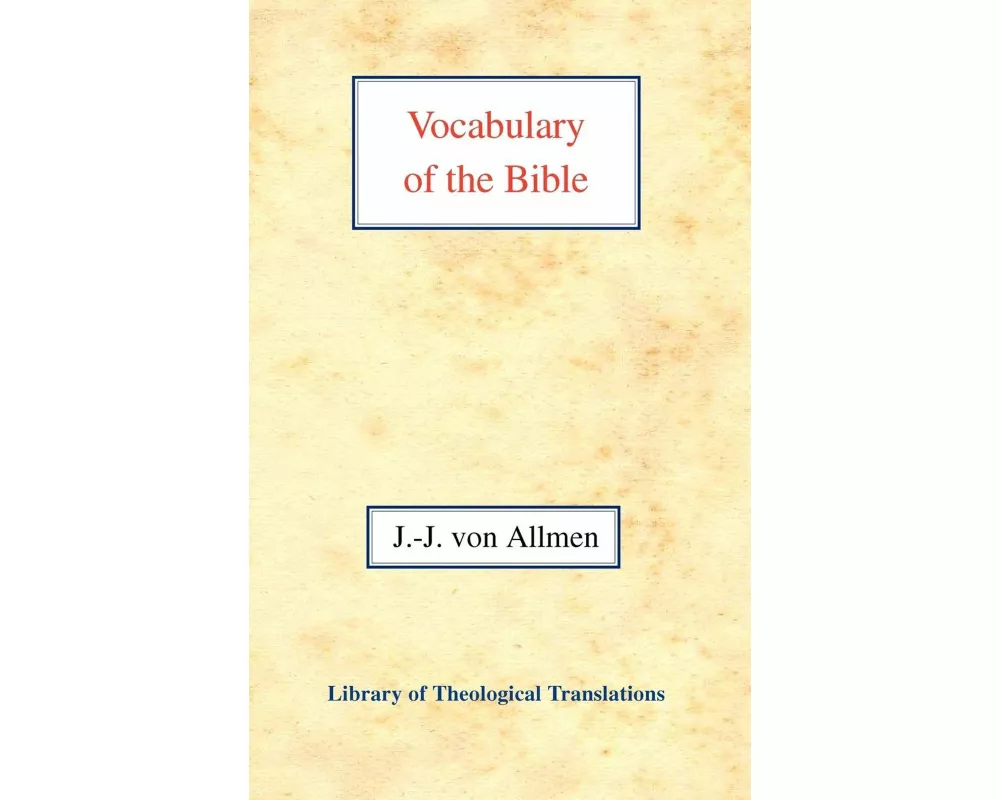 Vocabulary of the Bible