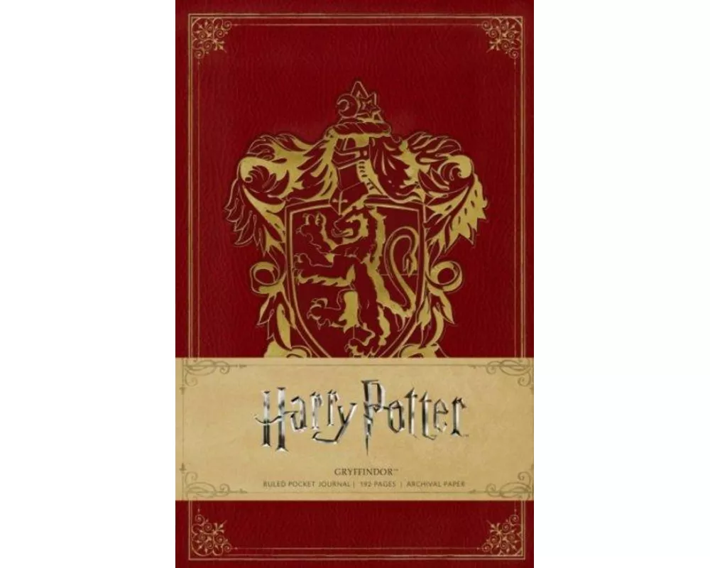 Harry Potter: Gryffindor Ruled Pocket Journal