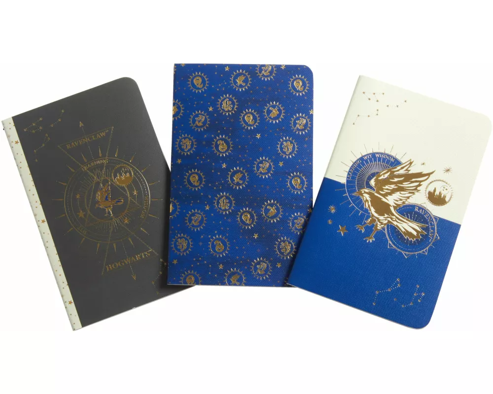 Harry Potter: Ravenclaw Constellation Sewn Pocket Notebook Collection: Set of 3