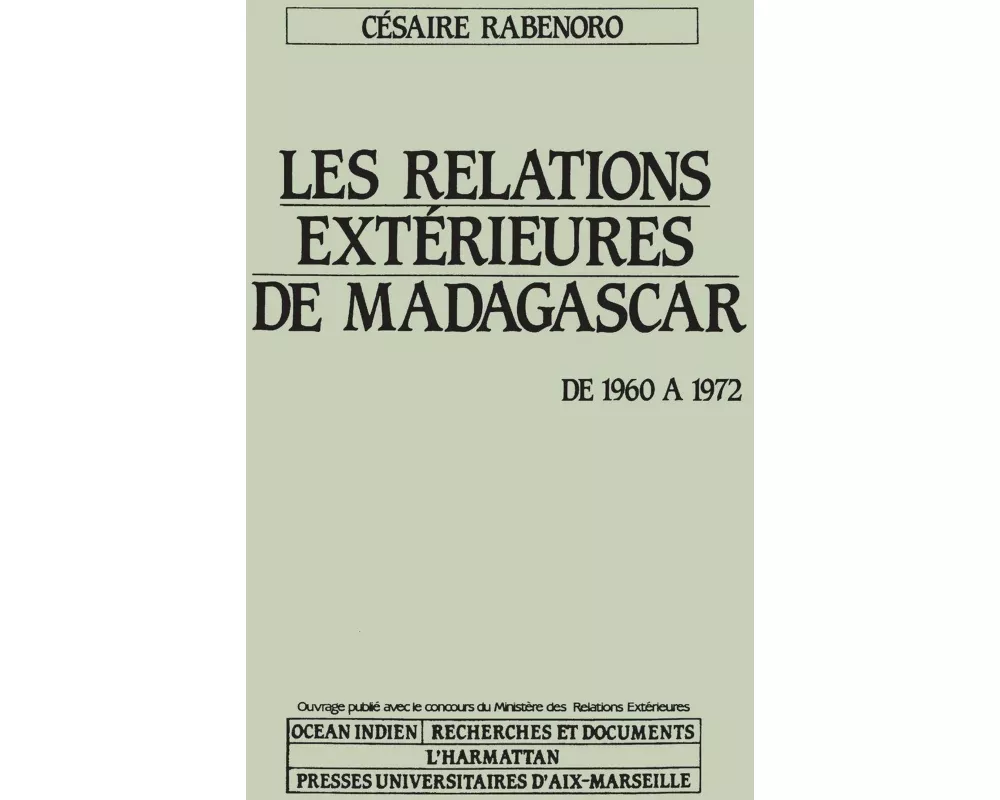Relations extérieures de Madagascar, de 1960 à 1972