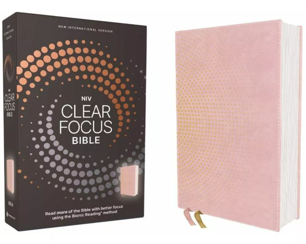 NIV, Clear Focus Bible, Leathersoft, Pink