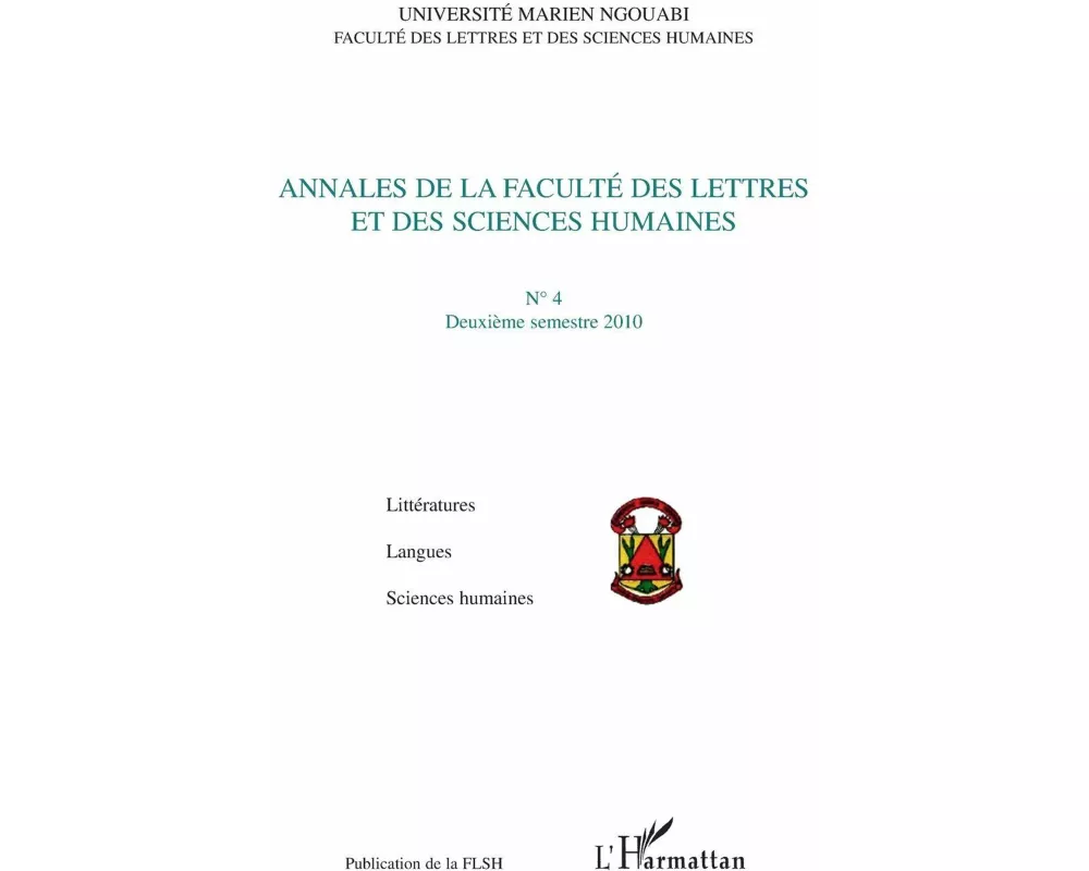 Annales de la Faculté des Lettres et des Sciences Humaines, n°4 - Deuxième semestre 2010