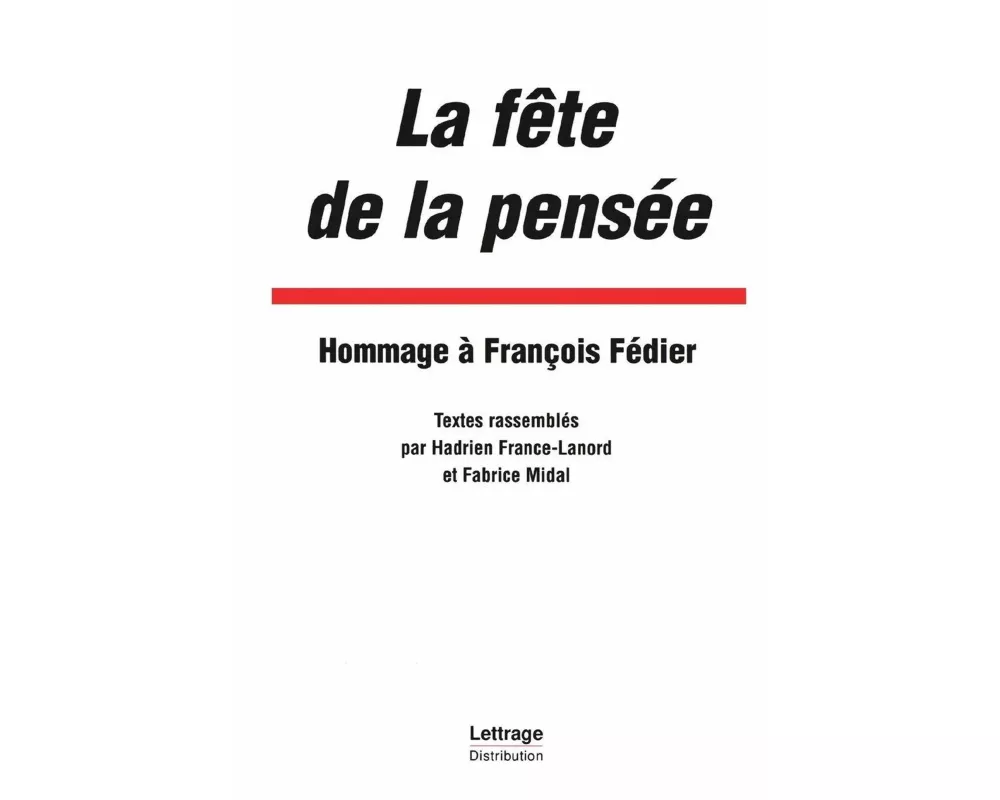 La fête de la pensée