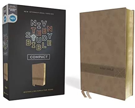 NIV, Teen Study Bible (For Life Issues You Face Every Day), Compact, Leathersoft, Brown, Comfort Print