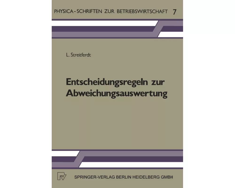 Entscheidungsregeln zur Abweichungsauswertung