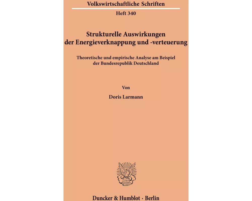 Strukturelle Auswirkungen der Energieverknappung und -verteuerung
