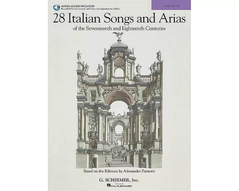 28 Italian Songs & Arias of the 17th & 18th Centuries - High Voice Book/Online Audio