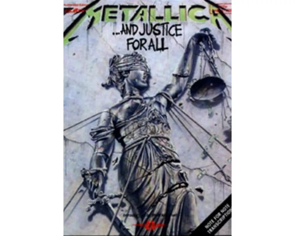 Metallica ...and Justice for All Guitar Tablature Songbook with Authentic Transcriptions Play It Like It Is Sheet Music for Electric Guitar Includes 9